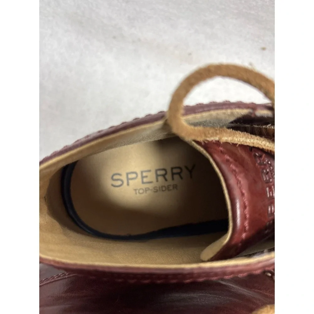 Sperry Mens Leather‎ Chukka Boots Size 9 Brown Lace-Up Casual Shoes